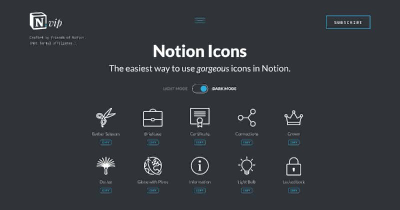 Notion Icons