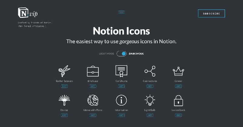 Notion Icons