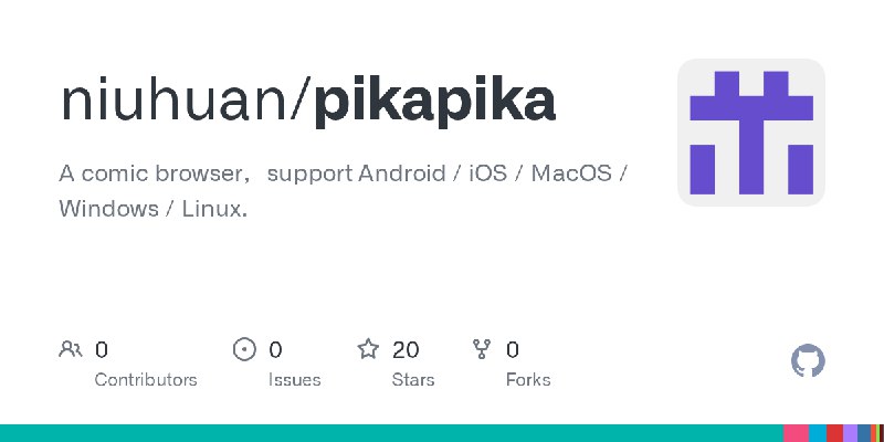 GitHub - niuhuan/pikapika: A comic browser，support Android / iOS / MacOS / Windows / Linux.
