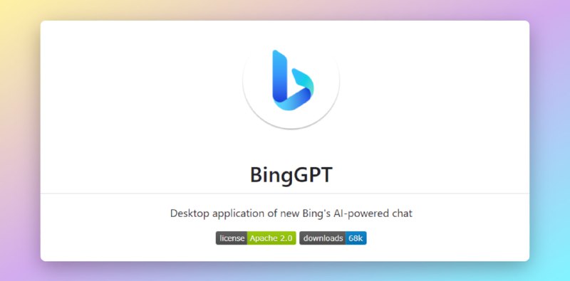 #chat #智能聊天 #AIBingGPTNew Bing人工智能聊天的桌面应用程序- 无需安装 Microsoft Edge 或浏览器插件即可与New Bing 聊天- 将完整对话导出为 Markdown、PNG 或 PDF- 自定义外观（主题和字体大小）- 多平台（Windows、macOS 和 Linux）转自频道